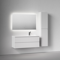 Тумба подвесная SANCOS Snob R правая 1195х445х500, c двумя ящиками оснащенными доводчиками, Bianco, арт. арт-SNR120RW — фото 3, Тумбы под раковину