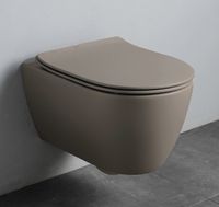 Сиденье с крышкой Scarabeo MOON/GLAM с микролифтом цвет табачный матовый арт-5530/B 53 — фото 2, Сиденья для унитаза