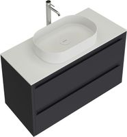 Тумба под раковину Allen Brau Fantasy 100 1.11003.AM 2.0 антрацит матовый — фото 3, Тумбы под раковину