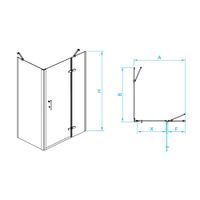 Душевой уголок RGW PA-77-1B R (PA-07B R + Z-060-2B + держатель O-204B) 1200x900 410877129-084R — фото 1, Душевые уголки