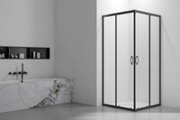 Товар: Душевой угол Veconi Rovigo RV-101B, 800x800x1900, черный, стекло прозрачное RV101B-80-01-C4 - фото 2 Душевой угол Veconi Rovigo RV-101B, 800x800x1900, черный, стекло прозрачное RV101B-80-01-C4 — фото 2, Квадратные душевые уголки