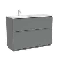 Тумба напольная SANCOS Folk Floor левая 1190х445х850, c двумя ящиками оснащенными доводчиками, Ergraut soft, арт. арт-FL120FLES — фото 5, Тумбы под раковину