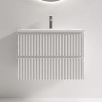 Тумба подвесная SANCOS Snob R 690х390х500, c двумя ящиками оснащенными доводчиками, Bianco, арт. арт-SNR70/39W — фото 1, Тумбы под раковину