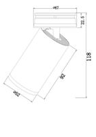 Потолочный светильник Technical C058CL-01W — фото 2, Подвесные светильники
