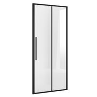 Дверь в нишу Niagara Nova NG-84-11AB (110х195) черный матовый,стекло прозрачное,дверь раздвижная,1 место — фото 2, Раздвижные душевые двери