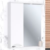 Зеркальный шкаф ELEGANSE 60 /хром/левый/ AQUA DE MARCO 1060CELE/L — фото 1, Зеркальные шкафы в ванную