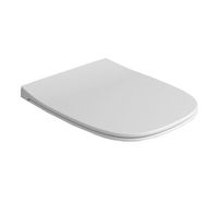 Сиденье с крышкой SIMAS JUNIPER с микролифтом быстросъемное цвет белый петли хром JU004 — фото 1, Сиденья для унитаза