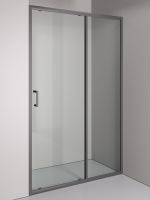 Orange душевое ограждение в нишу с раздвижной дверкой, матовый серый арт-E02-120TGG — фото 2, Раздвижные душевые двери