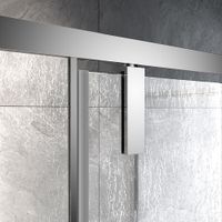 Душевой угол Veconi Rovigo RV-034R, 1100х700х1950, хром, стекло дождь RV034R-11070-06-C7 — фото 5, Душевые уголки