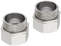 Муфта Комплект соединительный Стилье прямой (G 1" НГ х G 1" HP) / 2 шт Без покрытия 02103-1010 — фото 3, Комплектующие для полотенцесушителей