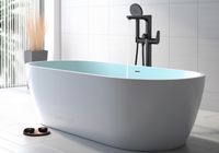 Смеситель для ванны напольный (внешняя и скрытая часть) AQUATEK, матовый черный AQ1145MB БЕТТА — фото 8, Смесители напольные