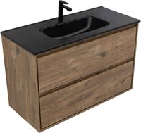 Тумба с раковиной Aquanet Милан 100 цв. дуб рустикальный арт-00340165 — фото 13, Тумбы с раковиной