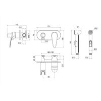 Товар: Смеситель Lemark Linara с гигиеническим душем, встраиваемый арт-LM0419C - фото 2 Смеситель Lemark Linara с гигиеническим душем, встраиваемый арт-LM0419C — фото 2, Гигиенические души