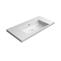 Товар: раковина подвесная/встраиваемая NORM 100x50 белый арт-8633111 - фото 2 раковина подвесная/встраиваемая NORM 100x50 белый арт-8633111 — фото 2, Раковины подвесные