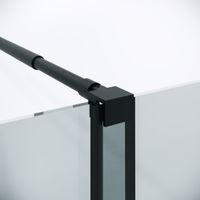 Душевая перегородка Niagara Nova (100х200) черный матовый,раздвижная,стекло прозрачное,1 место арт-NG-671-10BLACK — фото 9, Душевые перегородки