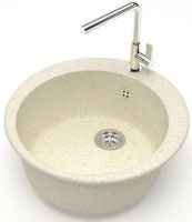 Кухонная мойка AZARIO Vital 507x507x200 искусственный мрамор, цвет Бежевый арт-CS00078344 — фото 1, Кухонные мойки