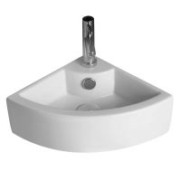 Раковина Azario 31х31х12.5, угловая, белая арт-AZ-4299 — фото 1, Раковины подвесные