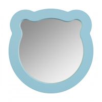 Зеркало КАСПЕР МИШКА, фигурное, голубой матовый 1A283502CR0E0 — фото 1, Зеркала в ванную комнату