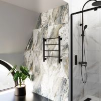 Полотенцесушитель электрический Grota Simple K 530х600 черный Simple K 530х600 RAL9005 EL — фото 2, Электрические полотенцесушители