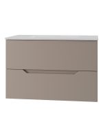 Orange Line тумба с раковиной подвесная, латте матовый арт-Li-70TuL+Ra — фото 1, Тумбы с раковиной