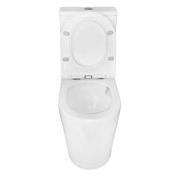 Унитаз-компакт Azario Conto 360х630х820 напольный, безободковый, слив "Торнадо", с быстросъемным сиденьем микролифт арт-AZ-T005BR — фото 4, Напольные унитазы