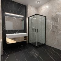 ДШ Фикс-Блэк 90*90, квадрат (2 места) арт-Щ0000067440 — фото 9, Квадратные душевые уголки