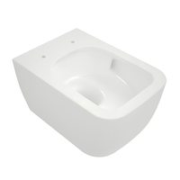 Унитаз Scarabeo TEOREMA 2.0 BICOLORS подвесной безободковый цвет белый матовый чаша внутри глянцевая арт-5126/TW B41 — фото 2, Подвесные унитазы