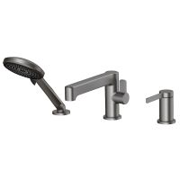 Смеситель на борт ванны ESKO , оружейная сталь арт-SC355GM — фото 1, Смесители на борт ванны