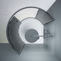 Товар: W83UG-333-095CG Like Round 95 Душевое ограждение 95x95, стекло тонированное, проф хром глянц, без по - фото 1 W83UG-333-095CG Like Round 95 Душевое ограждение 95x95, стекло тонированное, проф хром глянц, без по — фото 1, Душевые кабины и ограждения