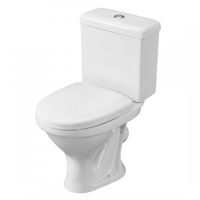 Унитаз-компакт "Форвард" косой выпуск, с 1-режимной кнопочной арматурой и сиденьем п/п "Уклад". SAN 1P2052S0000BF — фото 6, Напольные унитазы