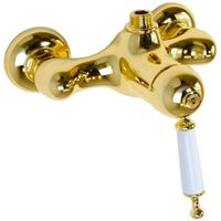 OXFORD Душевой настенный гарнитур (см-ль д/душа/колонна ARCO/верхний душ/шланг/ручной душ),золото 30950 — фото 4, Душевые гарнитуры