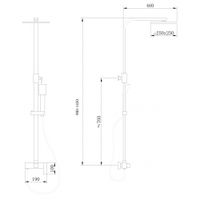 Товар: Душевая стойка ABBER Daheim AF8220L без излива, хром - фото 4 Душевая стойка ABBER Daheim AF8220L без излива, хром — фото 4, Встраиваемые душевые комплекты