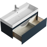 Товар: Подвесная тумба с одним ящиком 100 см, цвет серый с умывальником GE01101GRM - фото 1 Подвесная тумба с одним ящиком 100 см, цвет серый с умывальником GE01101GRM — фото 1, Тумбы с раковиной