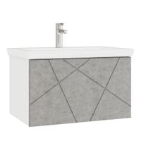 Тумба под раковину VIGO Geometry 60 подвесная бетон (033 бетон) — фото 1, Тумбы под раковину