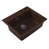 Мойка "Липси" 600, брауни арт-20.120.D0600.206 — фото 1, Кухонные мойки