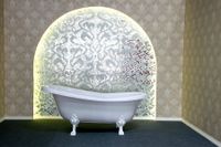 Ванна EDELWEISS 170 см из литьевого мрамора NOVA GEL с белыми ножками/ Aqua de Marco 1170WWEDE_GEL — фото 9, Ванны