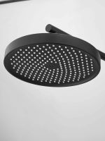 Душевая система скрытого монтажа с тропическим душем, лейкой, изливом BELZ, цвет черный, арт-B80713-7 — фото 5, Встраиваемые душевые комплекты