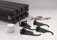 Отопительный радиатор Сунержа Эстет-11 EU50 1800х495 11 секций Матовый чёрный 31-0312-1811 — фото 3, Радиаторы отопления