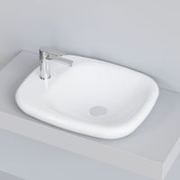 Раковина Ambassador Diamond (540*450*100) БЕЛАЯ арт-126T20001 — фото 6, Раковины накладные