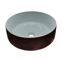 Товар: Раковина Artceram Cognac Quadro накладная без отверстий цвет белый/testa di moro COL001 01 65 - фото 1 Раковина Artceram Cognac Quadro накладная без отверстий цвет белый/testa di moro COL001 01 65 — фото 1, Раковины накладные