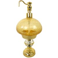CRISTALIA Дозатор жидкого мыла настольный, стекло/золото/Crystal арт-16831 — фото 1, Дозаторы