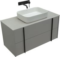 Тумба под раковину Allen Brau Reality 100 1.32007.PGM платина матовый — фото 7, Тумбы под раковину