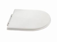 Сиденье с крышкой HATRIA DOLCEVITA с микролифтом цвет белый петли хром арт-YXXR01 — фото 1, Сиденья для унитаза