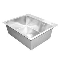 Кухонная мойка AZARIO MIA 600х500х200 нержавеющая сталь, цвет Серебро арт-AZS6050M — фото 2, Кухонные мойки