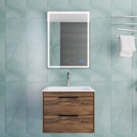 База под раковину Chiara 2D 600 подвесная, 2 выкатных ящика soft-close, C.Oak арт-VMC-2C2600CO — фото 3, Тумбы под раковину