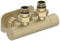 Вентиль Вентиль Сунержа 2х1/2" угловой скрытый-скрытый EU50 Матовая шампань арт-022-1416-1234 — фото 3, Комплектующие для полотенцесушителей