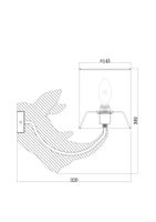 Настенный светильник (бра) Maytoni MOD470WL-01W — фото 6, Бра