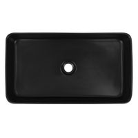 Раковина-чаша Azario 675х380х120 накладная, прямоугольная, черный матовый арт-AZ-2250-MB — фото 1, Раковины накладные