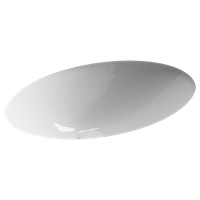 Раковина встраиваемая снизу CERAMICANOVA Era овальная 615x435x220 мм, цвет белый арт. CN6081 — фото 1, Раковины встраиваемые снизу