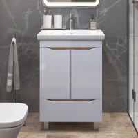 Тумба под раковину VIGO Grani 60 напольная дуб золотой арт-284 дуб золотой — фото 2, Тумбы под раковину